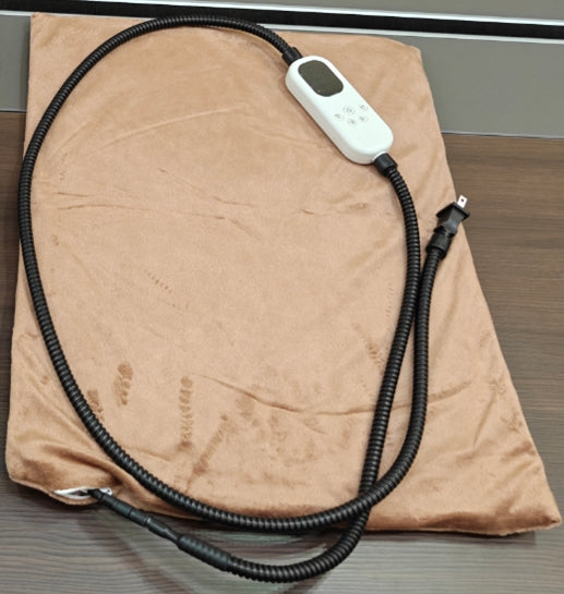 HUTACT Pet Heated Pad, 24" Winter Heating Pad for Dogs Cats, 9-Level Temp Control with Timer, Safe Heated Mat Overheat Protection & Chew-Proof Cord