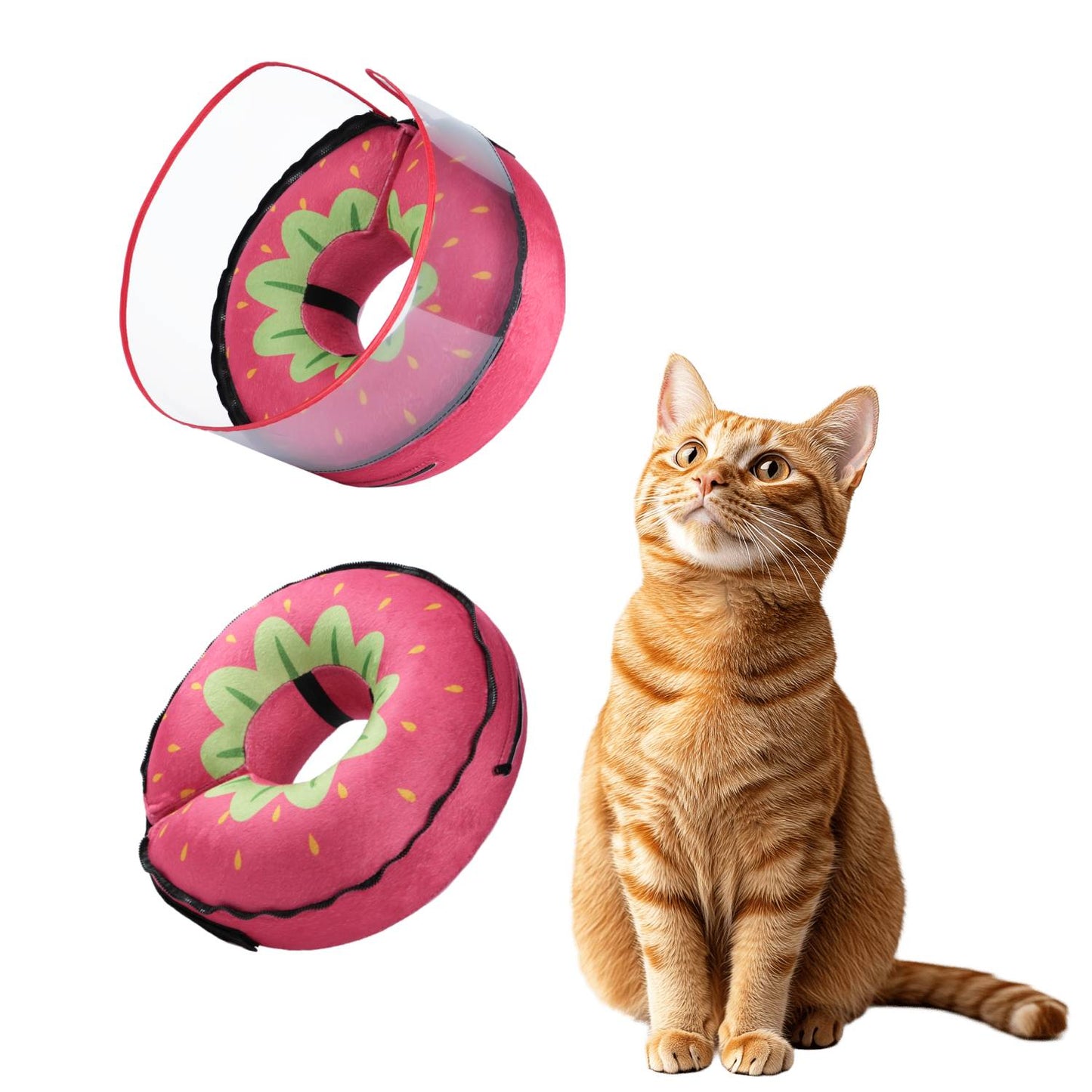 Inflatable Dog Cone, Protective Dog Donut Collar after Surgery for Small Dog