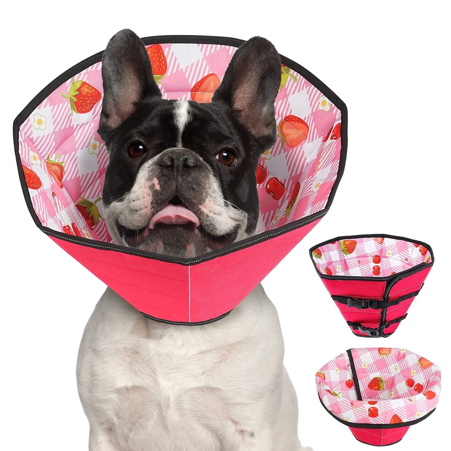 HUTACT Pet Cone Collar forDog Cat, Soft Cone for Surgery Recovery, Anti-Licking, Foldable Adjustable Comfortable Dog Cone Collar