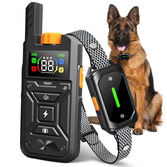 HUTACT Shock Collar with Remote for Large Dogs, HUTACT 2600FT Training Collar Bark Collar Waterproof Adjustable Beep Vibration Shock