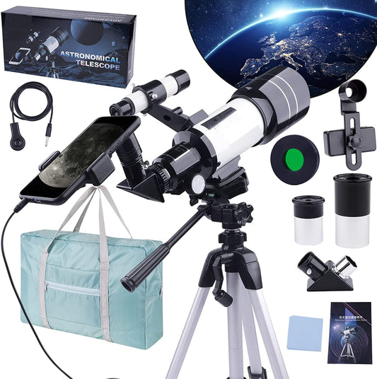 USCAMEL 70MM Telescope for Adults Astronomy, Telescope for Kids Beginners Portable Refractor Astronomical Telescope with Tripod