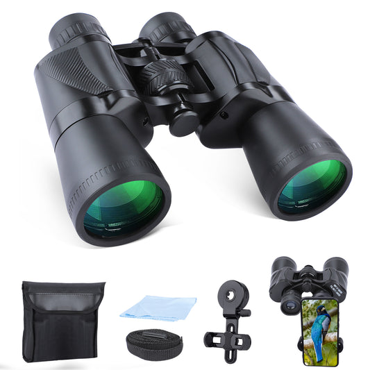 20X50 Binoculars for Adults Kids, Waterproof Binoculars with Low Light Vision, Powerful Binoculars for Bird Watching Hunting