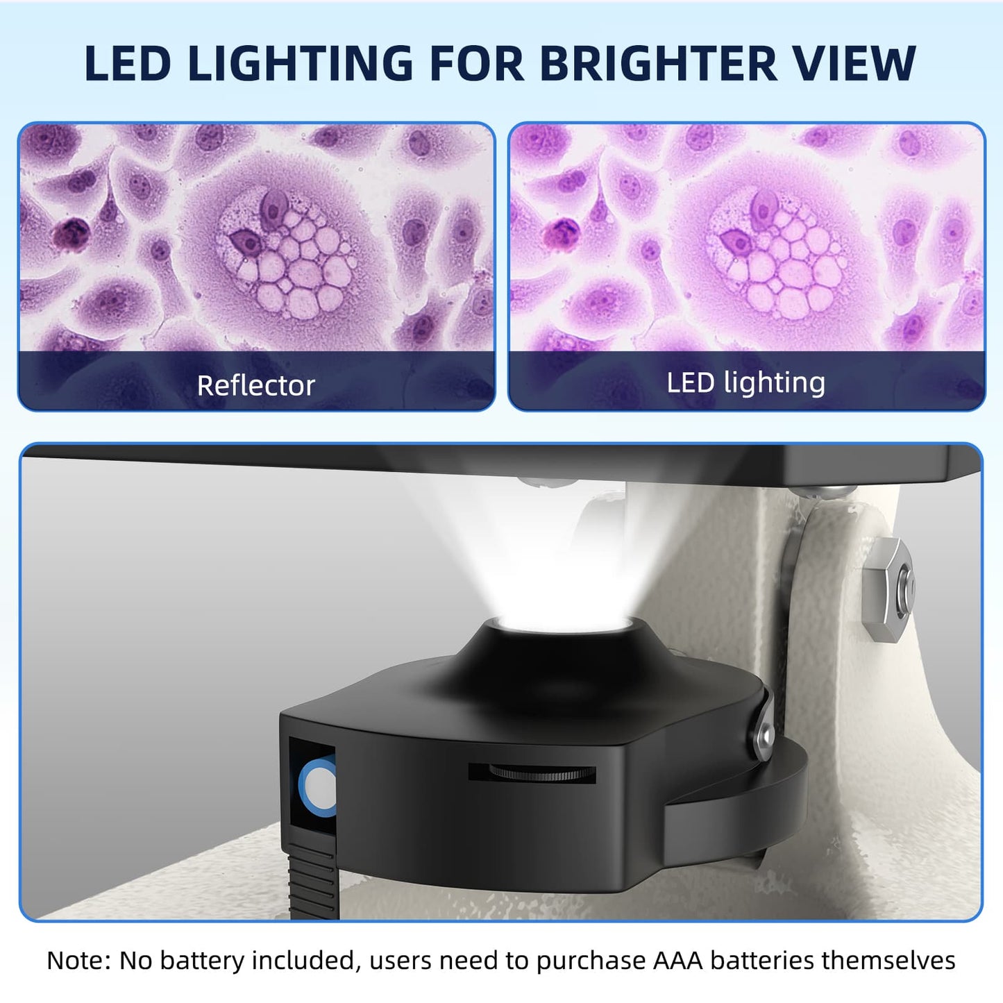 USCAMEL Microscope Set for Beginner, Kids Microscope 2000x Compound Microscope for Students Adults w/Prepared Slides