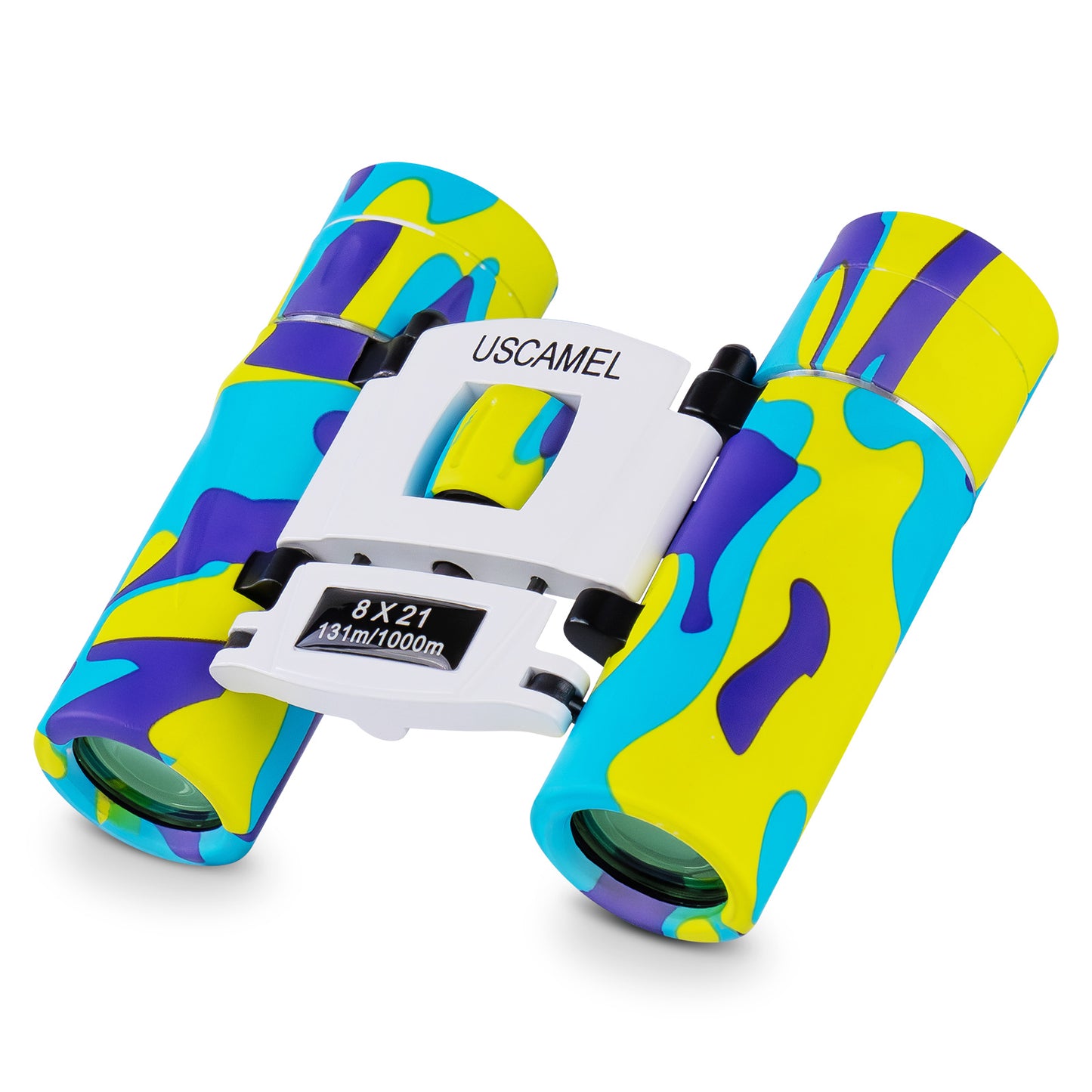 USCAMEL 8x21 Binoculars for Kids and Adults, Mini Porcket Binoculars for Birding, Camping, Climbing, Compact Binoculars Toys Gift for Girls and Boys