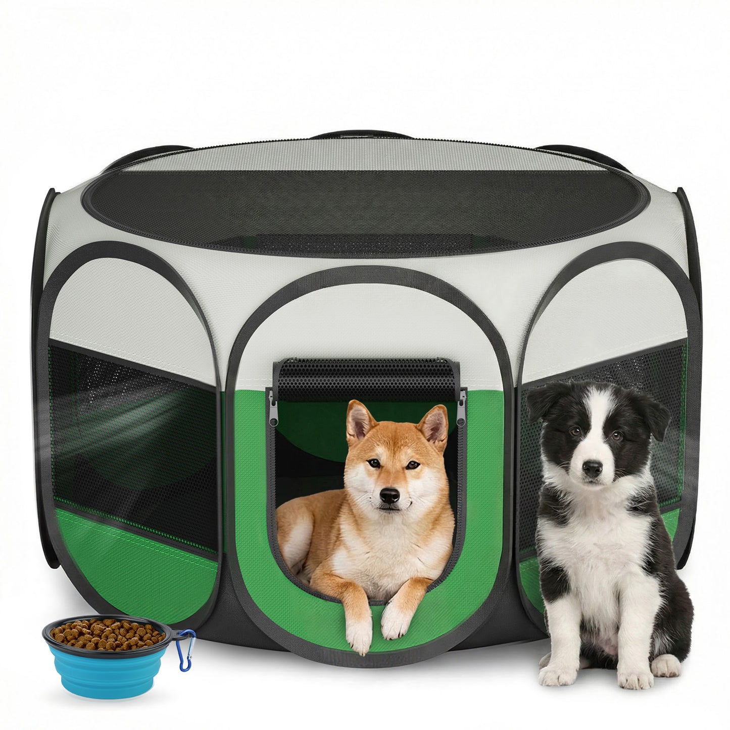 USCAMEL Dog Playpen for Indoor Play Rest Small Pet Playpen Tent for Cats Puppy up to 10lbs Travel 29inch Breathable Playpen for Pets