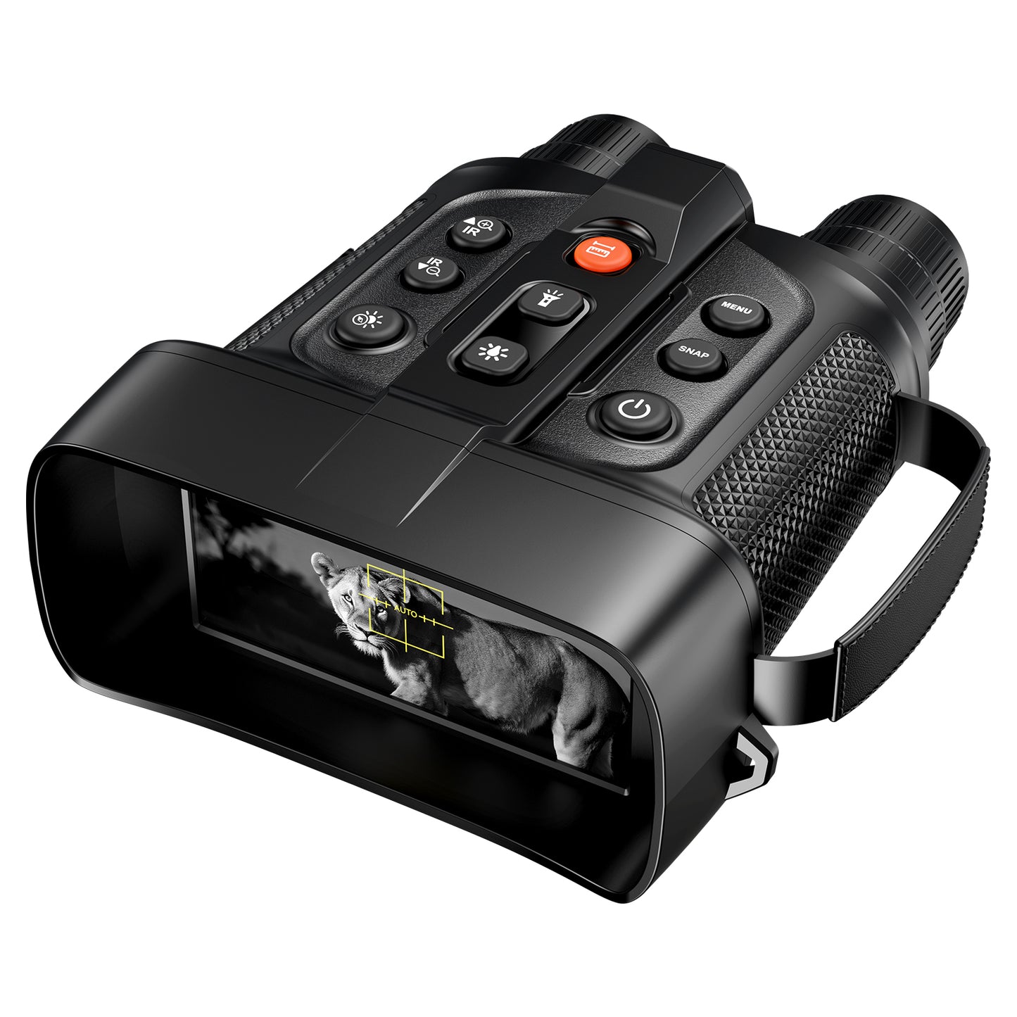 USCAMEL 4.5" Night Vision Binoculars for Adults, 10x 4K Dual Core Infrared Night Vision Goggles with Rangefinder 3000FT Long Distance Viewing, 5000mAh Binocularsfor Hunting Wildlife Watching