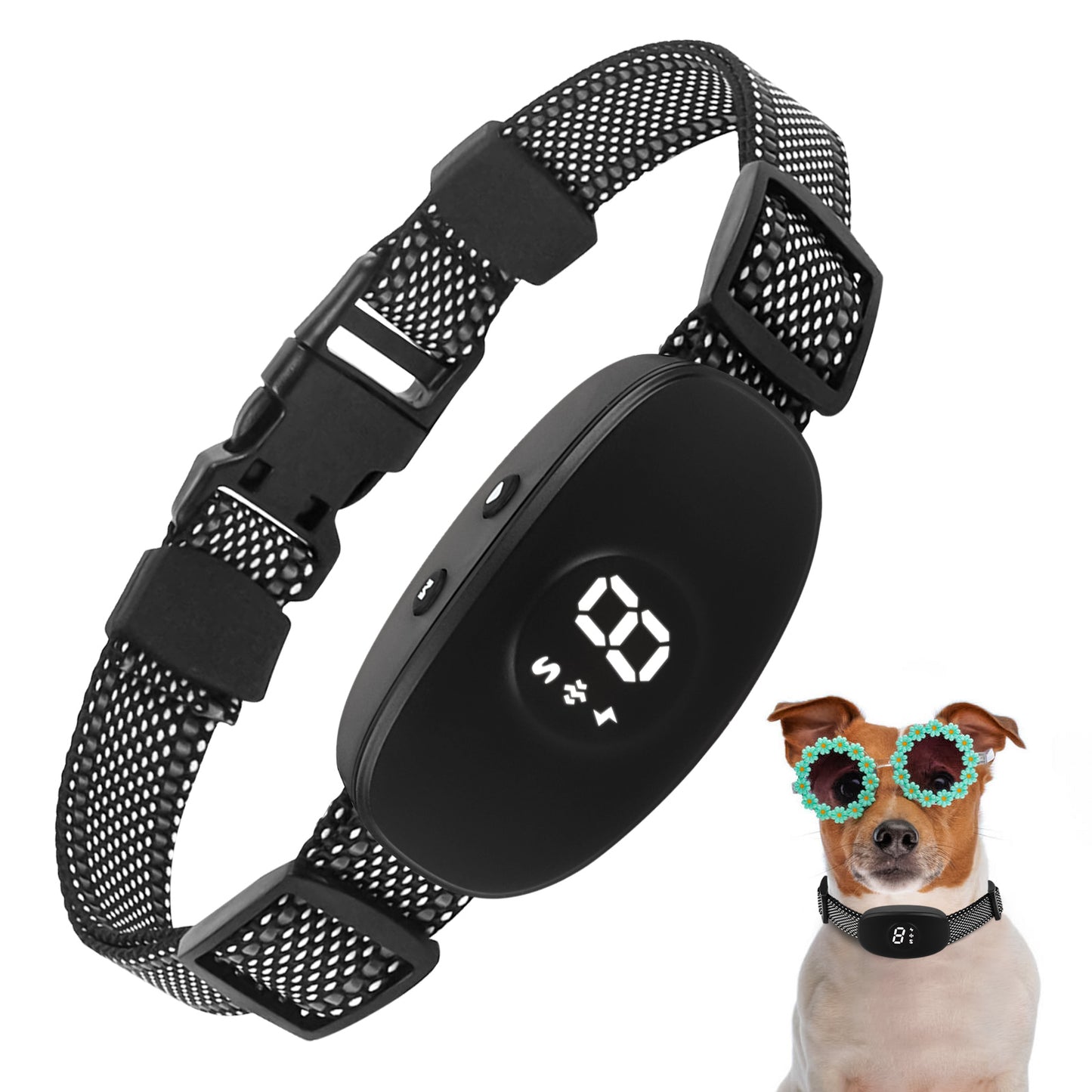 Bark Collar for Dogs, 3 Modes Beep Vibration Shock, Dog Bark Collar for Small Medium Large Dogs in Humane Effective Methods