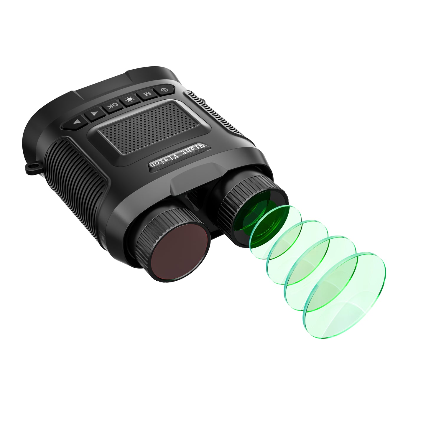 Night Vision Goggles, 8x Infrared Digital Zoom Rechargeable Night-Vision Binoculars for Darkness Hunting & Surveillance