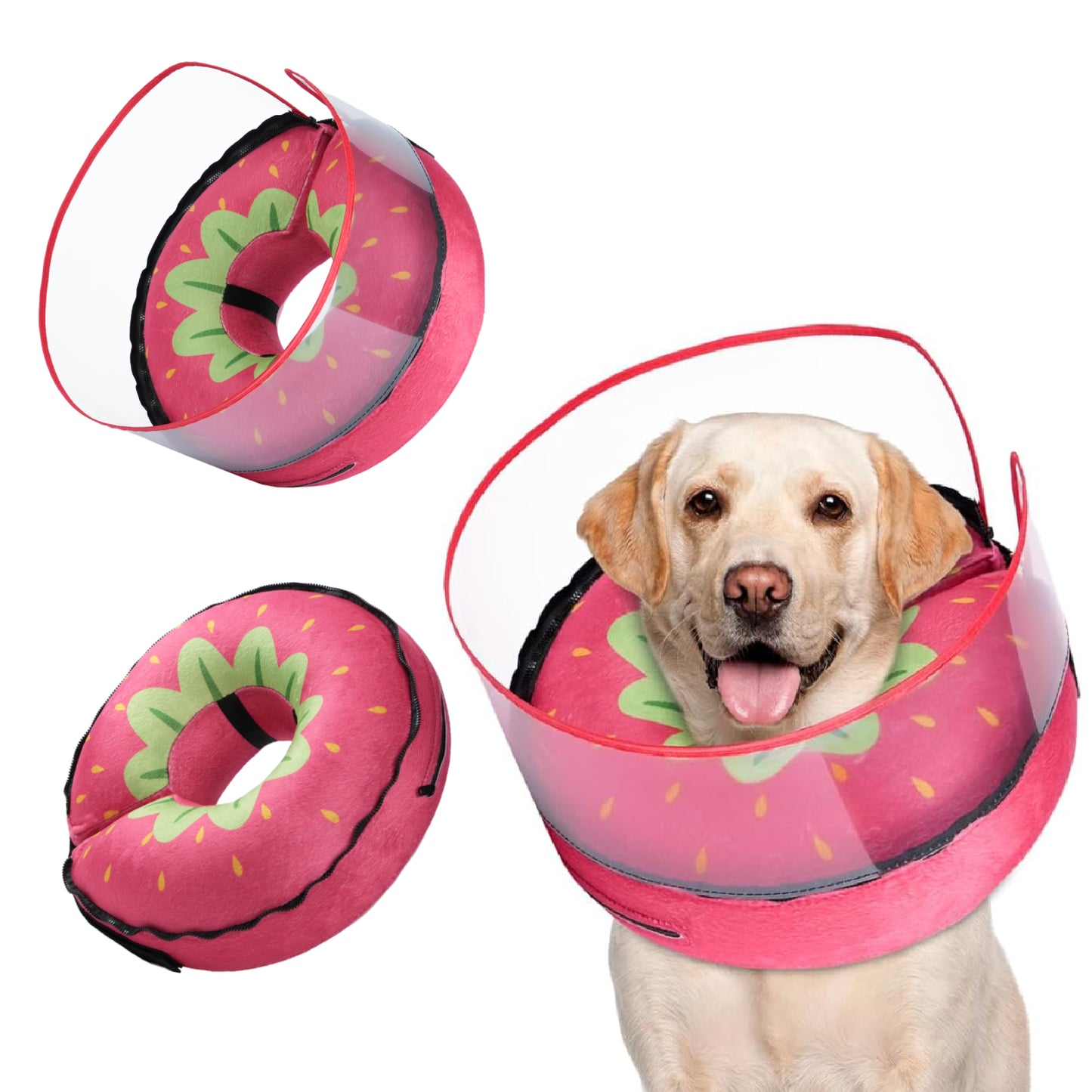 Inflatable Dog Cone, Protective Dog Donut Collar after Surgery for Small Dog