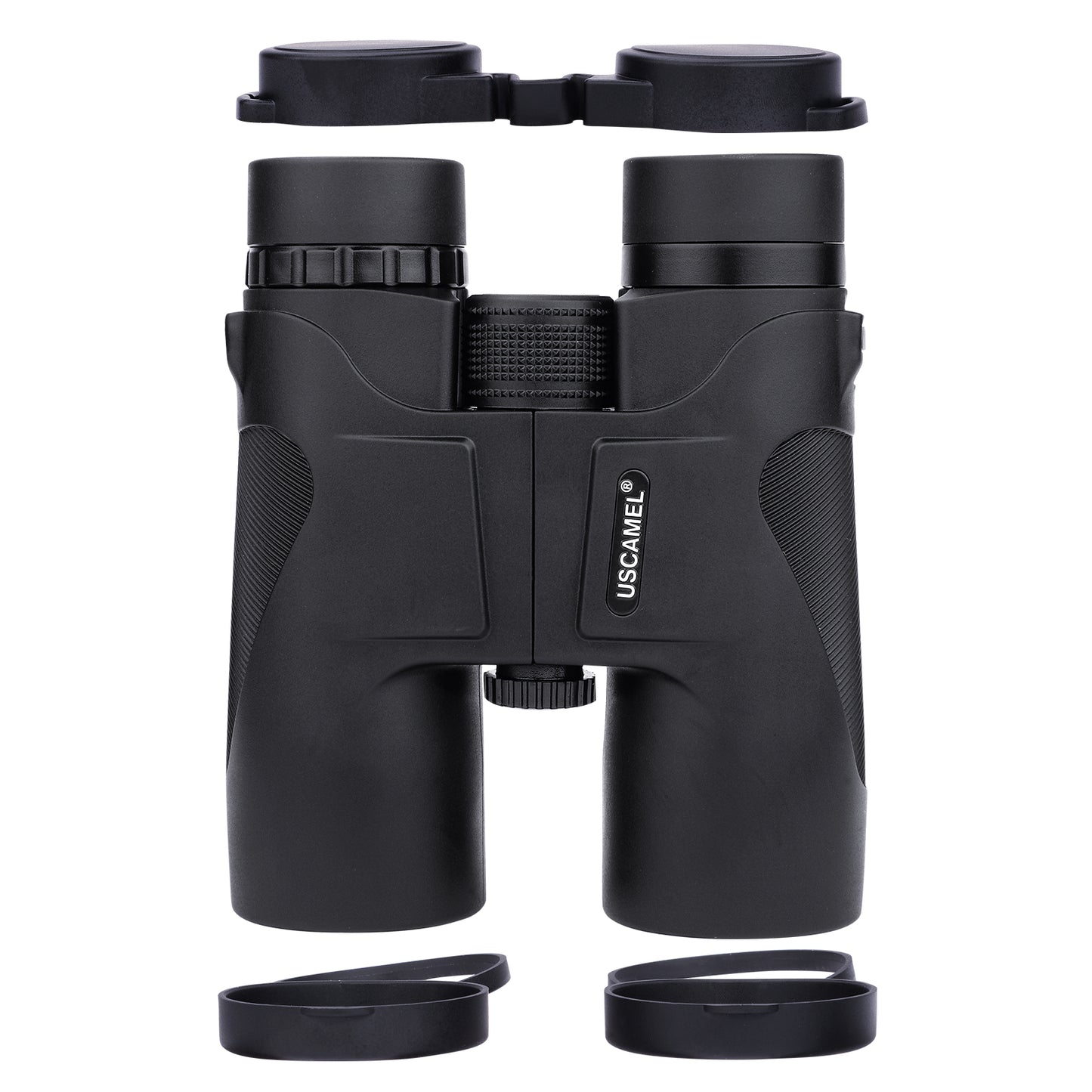 USCAMEL 10X42mm Binoculars for Adults, BAK4 Clear View Black Binoculars for Hiking, Traveling with Carry Bag, Strap