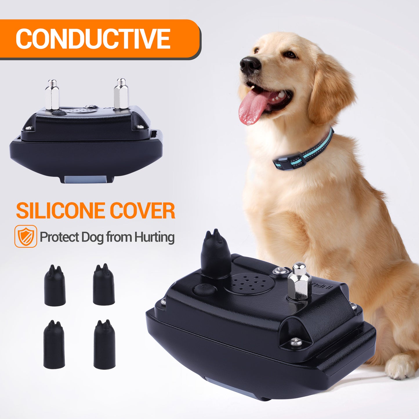 HUTACT Shock Collar for Dogs, Training Collar with Remote, Dog Shock Collar 3000FT Wide Range Remote Control with Beep Vibration Shock Modes