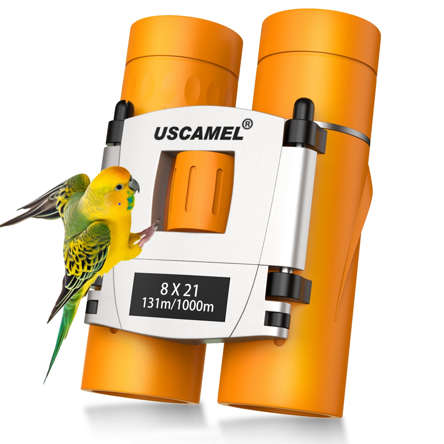 USCAMEL Kids Binoculars, 8x21 Binoculars for Children w/Neck Strap Storage Bag, Gift Binoculars for Outdoor Camping Bird Watching