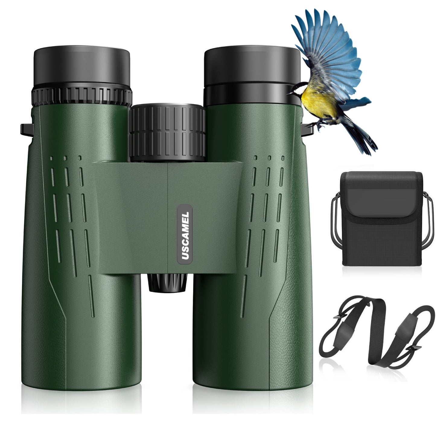 Binoculars for Adults, 12x42 Binoculars with Phone Clip, FMC Binoculars for Birdwatching