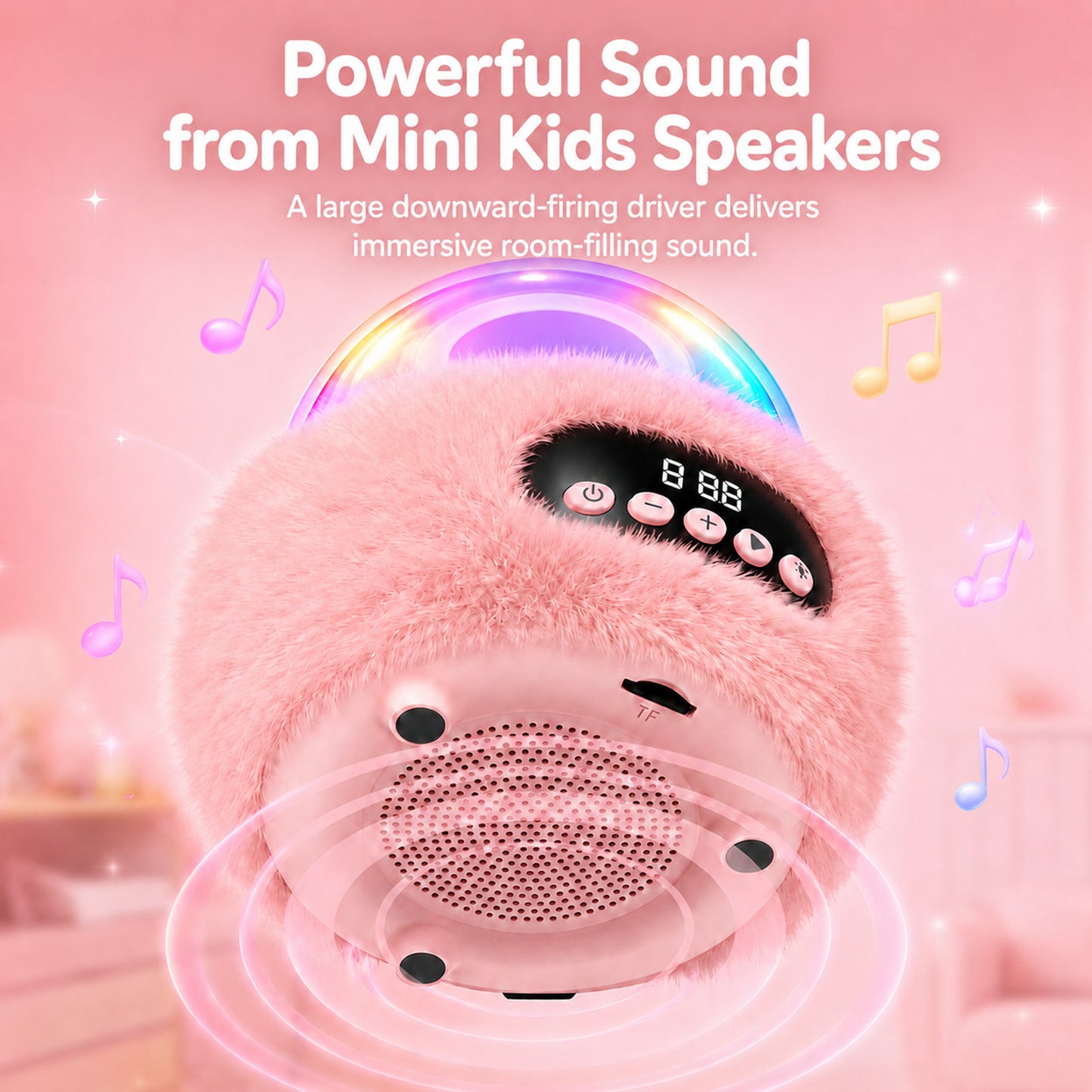 Portable Karaoke Machine with 2 Microphones, Small Wireless Speaker for Adults with LED Lights, Handheld Mini Karaoke Player, Party Birthday Gifts