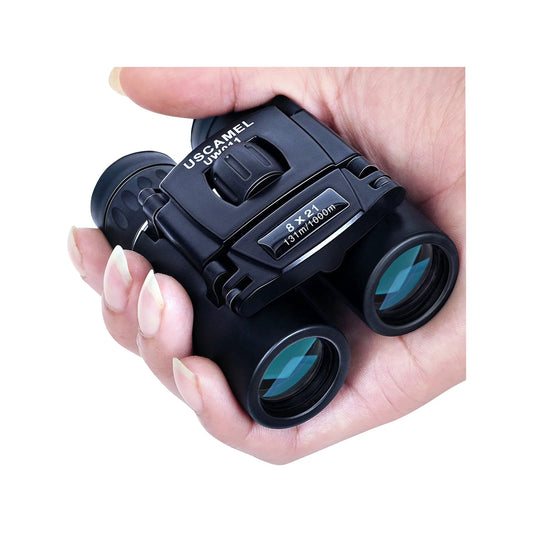 USCAMEL 8x21 Binoculars for Adults and Kids, Waterproof, Folding Compact Lightweight Small Binoculars for Hunting, Bird Watching, Hiking, Travel, Concerts, Theater