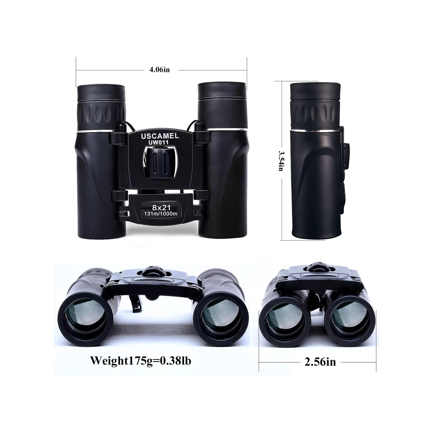 USCAMEL 8x21 Binoculars for Adults and Kids, Waterproof, Folding Compact Lightweight Small Binoculars for Hunting, Bird Watching, Hiking, Travel, Concerts, Theater